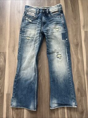 Woman Distressed Diesel Industry Blue Jeans Made In Italy